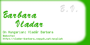 barbara vladar business card